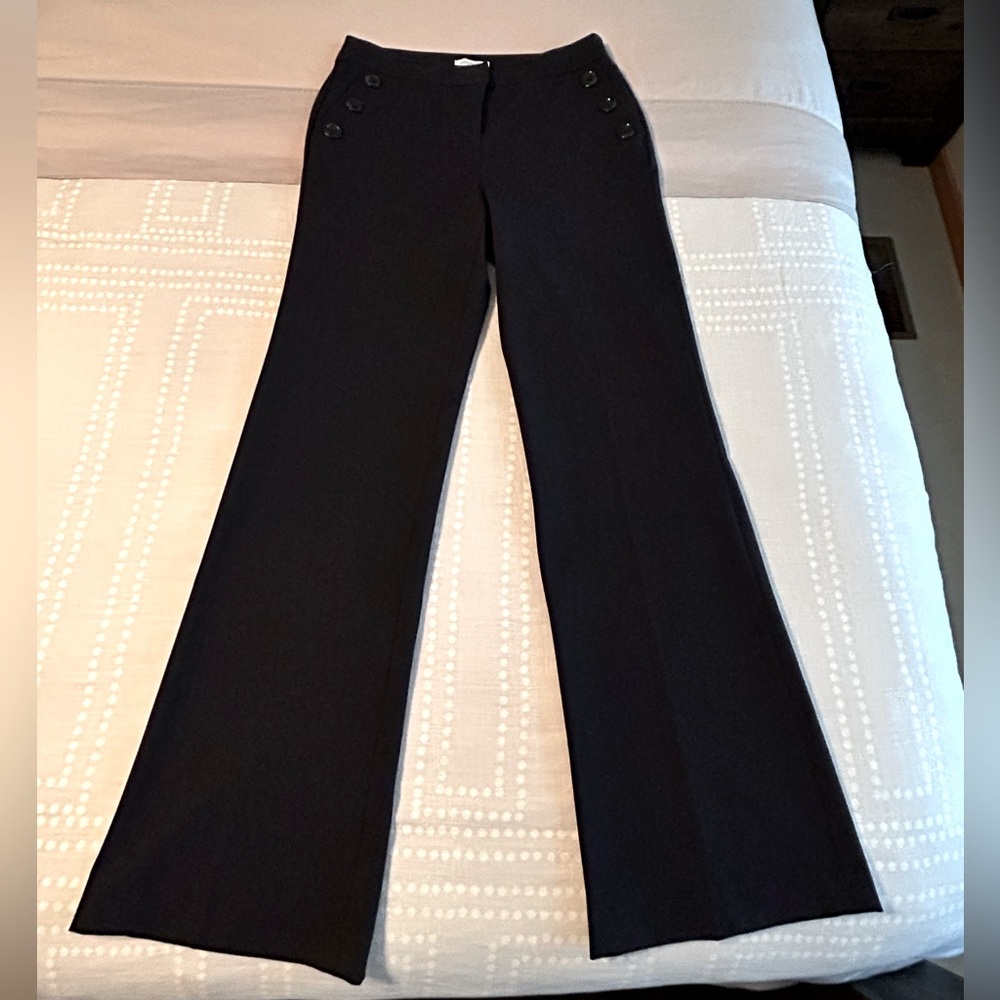 Navy Carolina Belle Wide-Leg Sailor Pants - Sz 4 - EUC